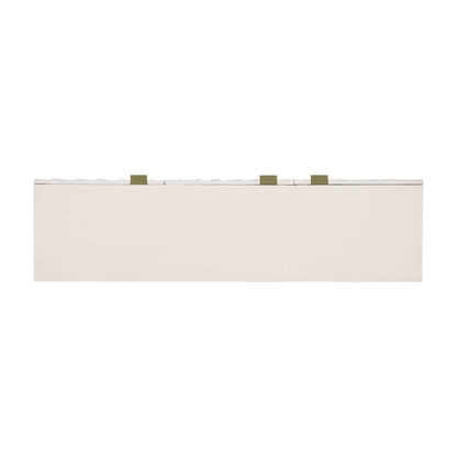 Fallow - Three Door Credenza - White / Gold