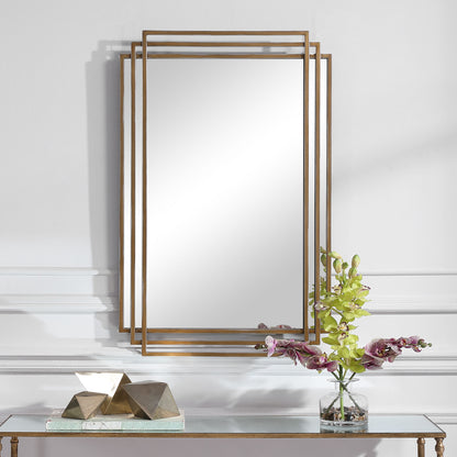 Amherst - Mirror - Brushed Gold