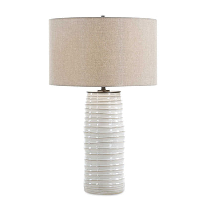 Barat - Ceramic Table Lamp - White