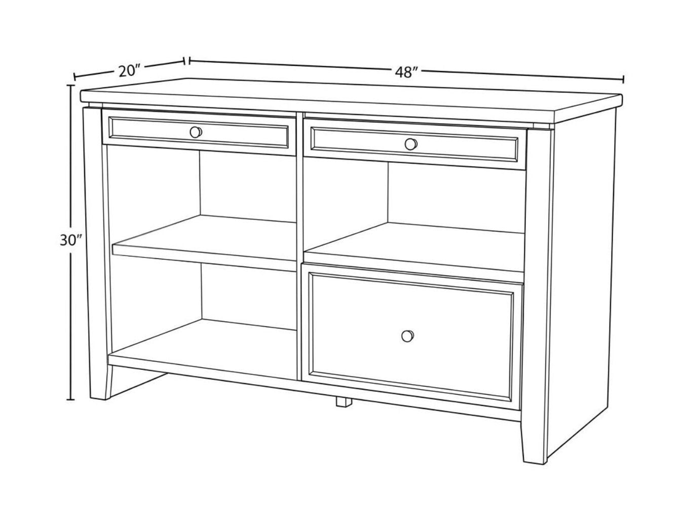 Boca - U Shape Desk With Credenza File And Hutch - Cottage White