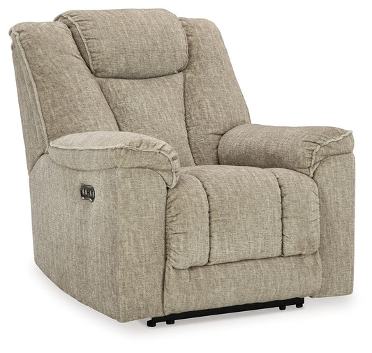 Hindmarsh - Stone - Power Recliner/ Adj Headrest