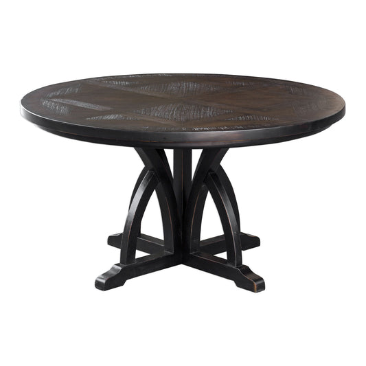 Maiva - Round Dining Table - Black