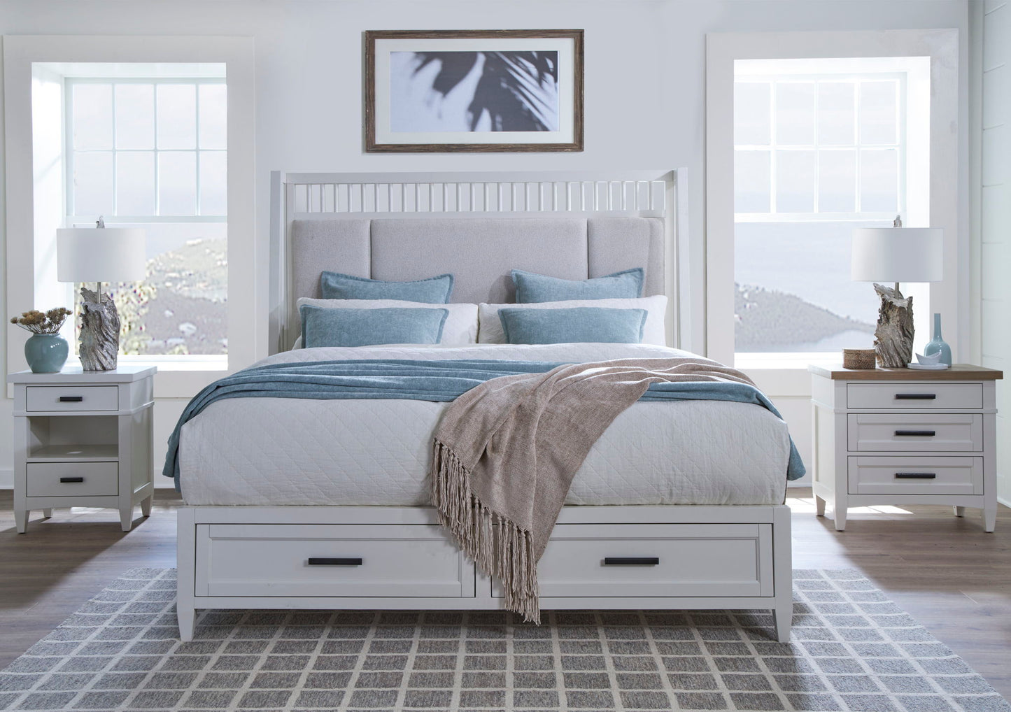 Americana Modern Bedroom - 2 Drawer Nightstand