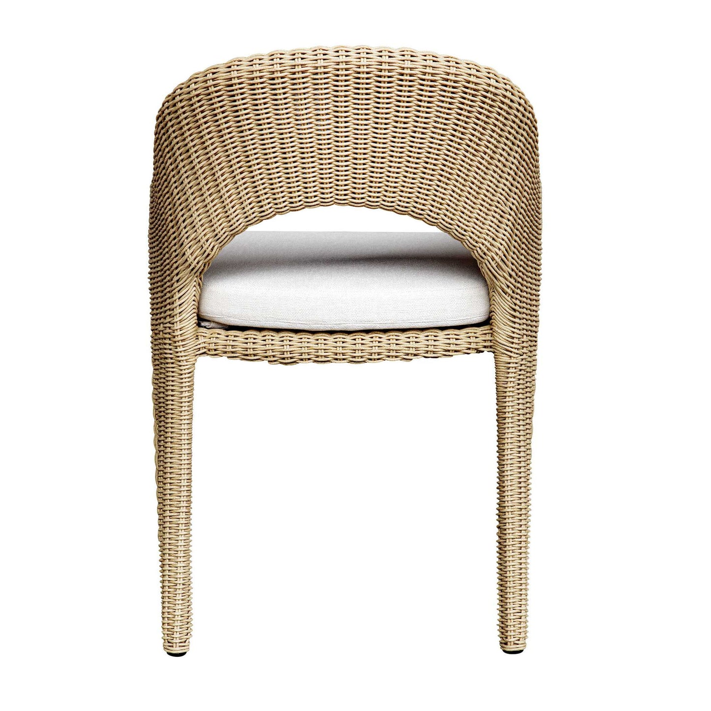 Kavali - Outdoor Wicker Dining Armchair - Woodtone