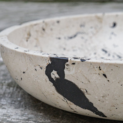 Nouveau - Limestone Bowl - White