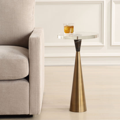 Holton - Accent Table - Tapered Brass