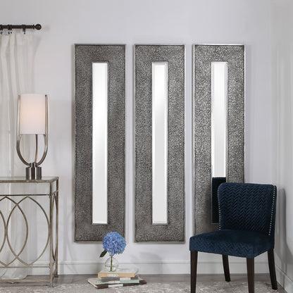 Bannon - Tall Metallic Mirror - Dark Gray