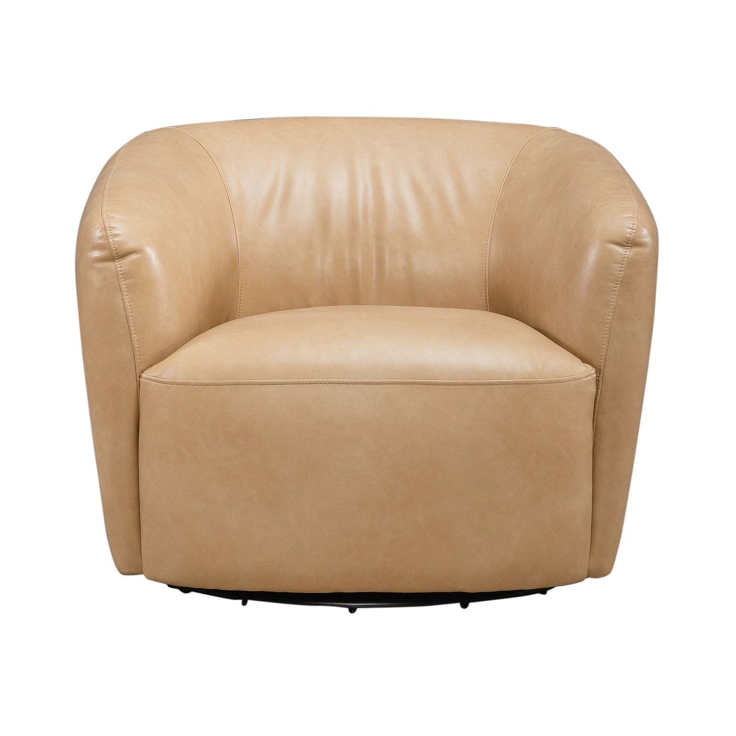 Donovan - Upholstered Swivel Accent Chair - Tan