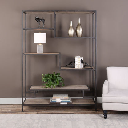 Sherwin - Industrial Etagere - Light Brown