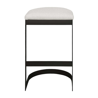 Maude - Outdoor Bar Stool - White / Black