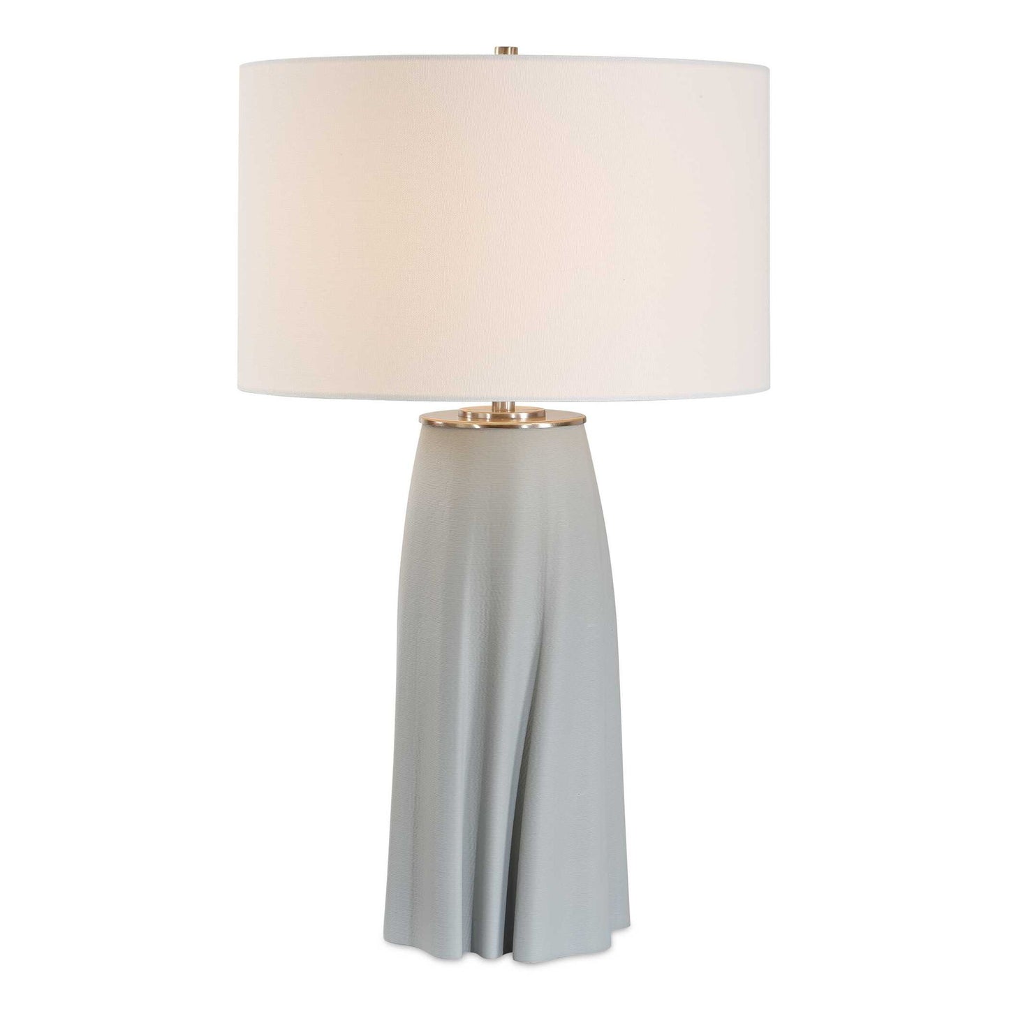 Cover Up - Sculpted Table Lamp - Blue / Silver