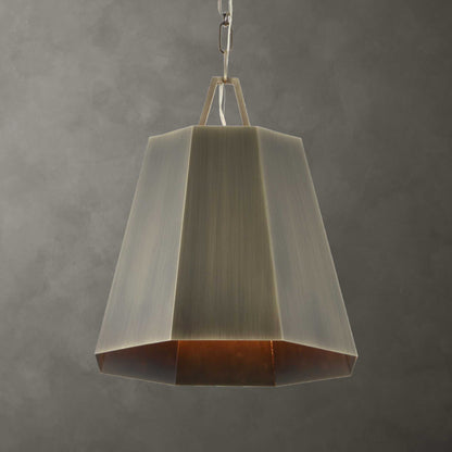 Granada - 1 Light Hexagon Pendant - Dark Gray