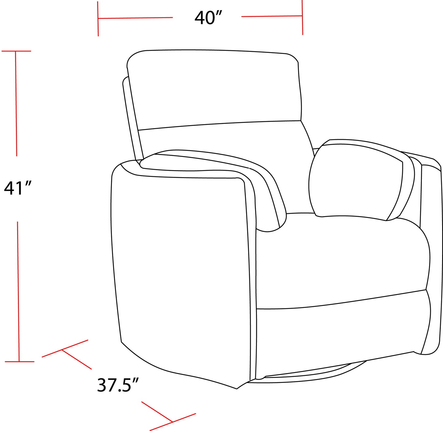 Radius - Cordless Power Swivel Glider Recliner (Set of 2)