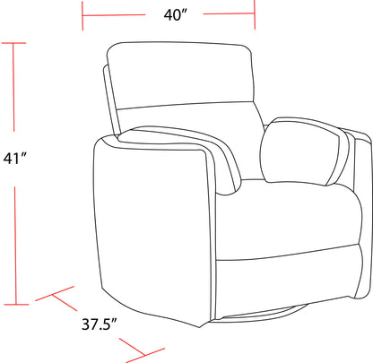 Radius - Cordless Power Swivel Glider Recliner (Set of 2)