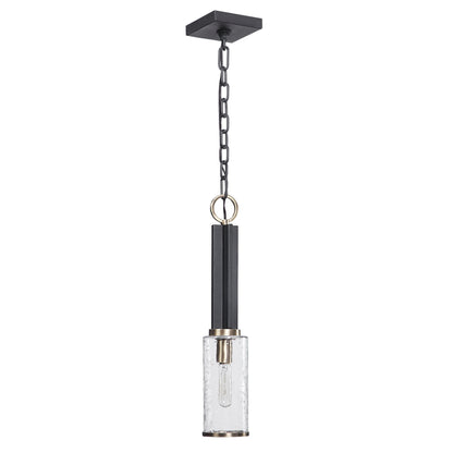 Jarsdel - 1 Light Industrial Mini Pendant - Black