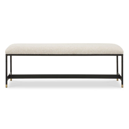 Halston - Upholstered Bench - White