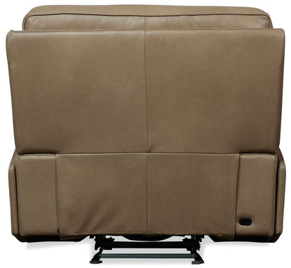 MS - Riverton Power Gliding Recliner With Power Headrest And Lumbar - Brown