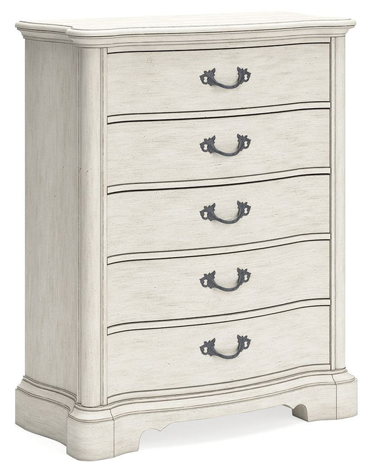 Arlendyne - Antique White - Five Drawer Chest