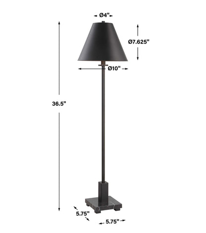 Pilot - Black Buffet Lamp