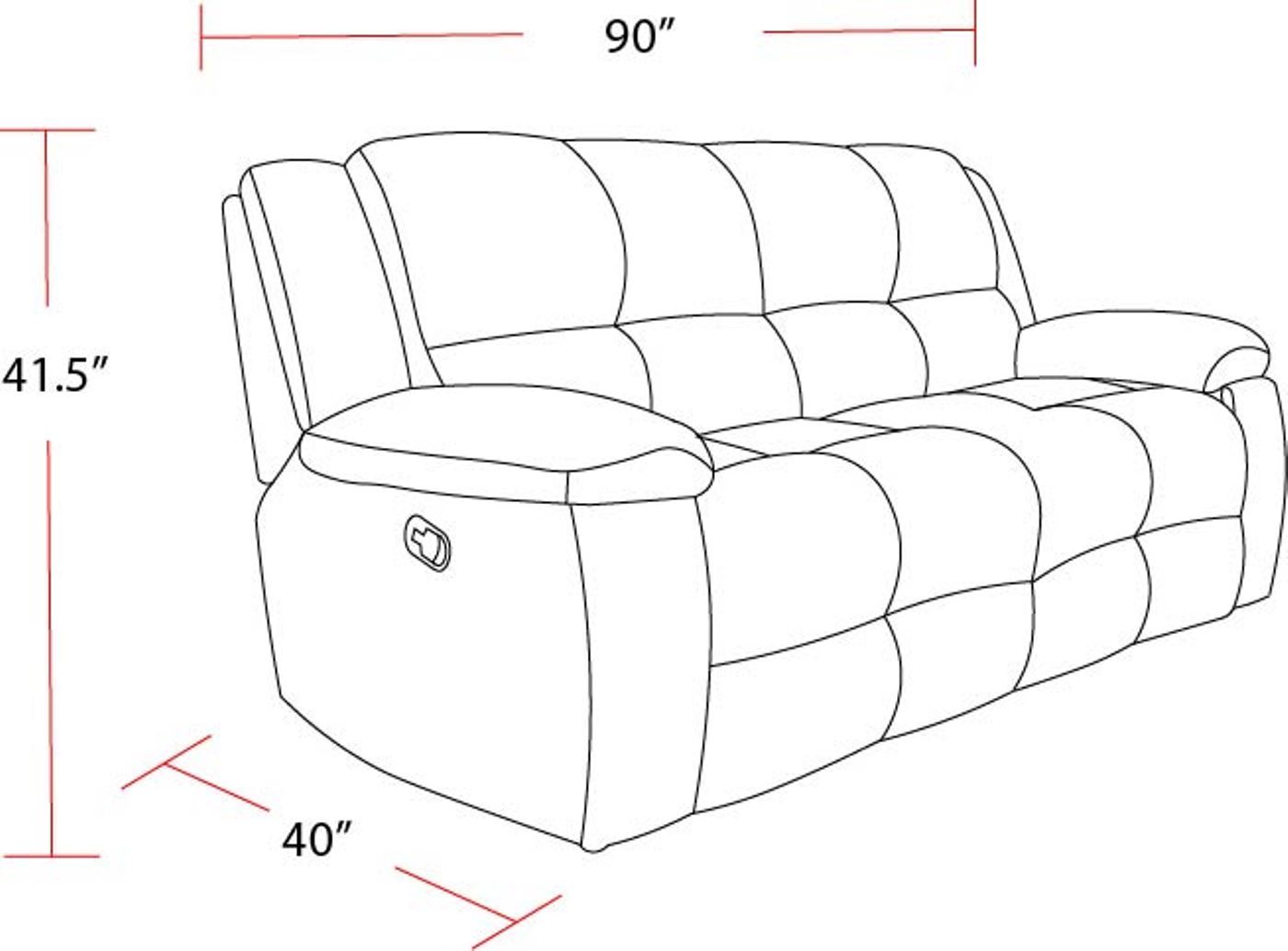 Buster - Manual Reclining Sofa
