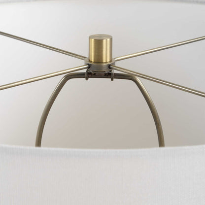 Mirah - Glass Table Lamp - Olive Green