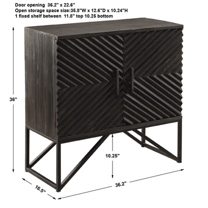 Zadie - Accent Cabinet - Ebony