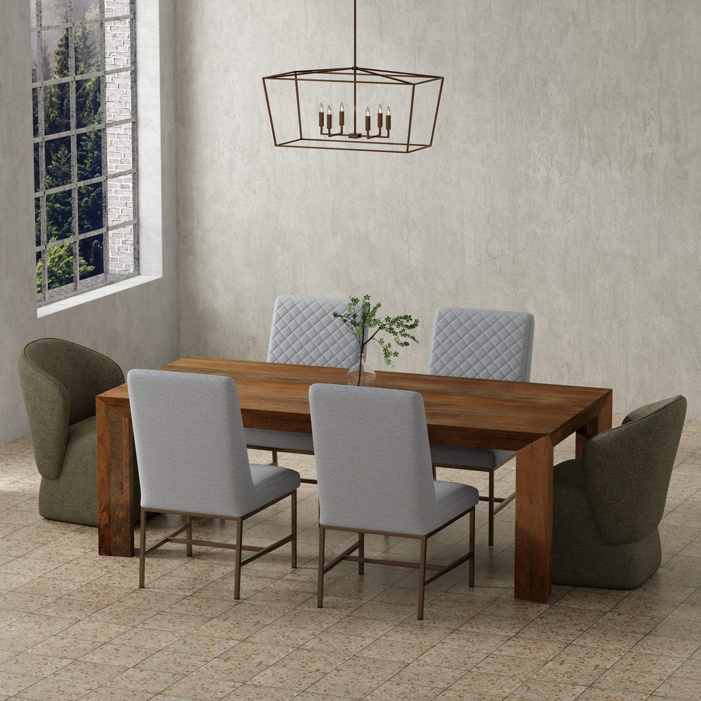 Crossings - Downtown Rectangular Dining Table - Amber