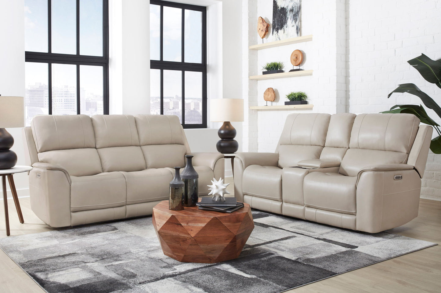 Easton - Zero Gravity Power Reclining Tilt Console Loveseat P3