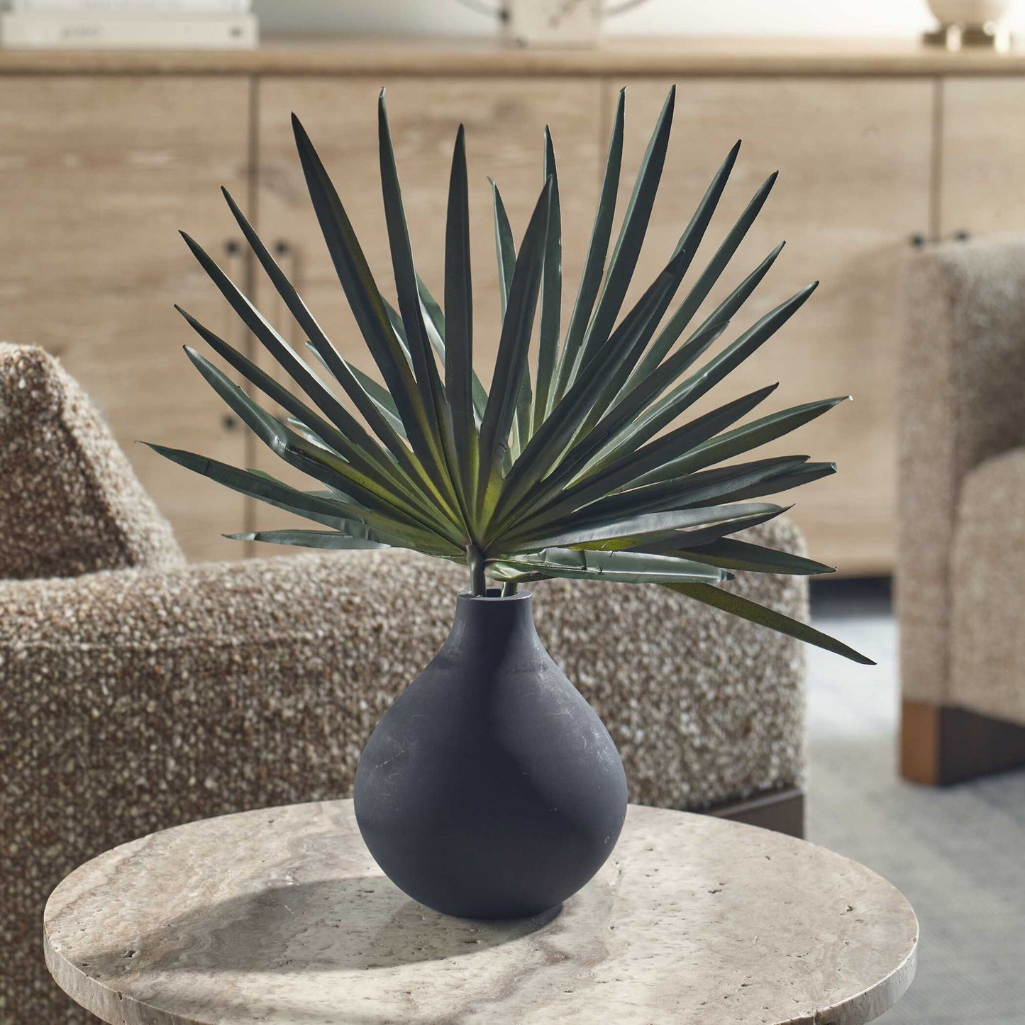 Axis Palm - Accent & Vase - Black / Green