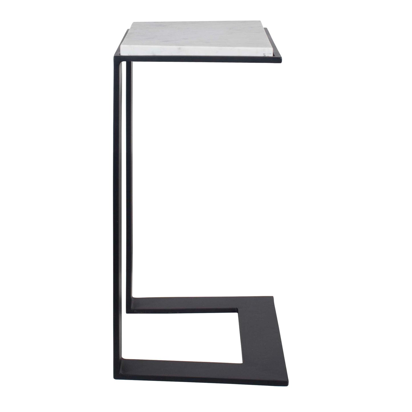 Kenora - Marble Accent Table - White