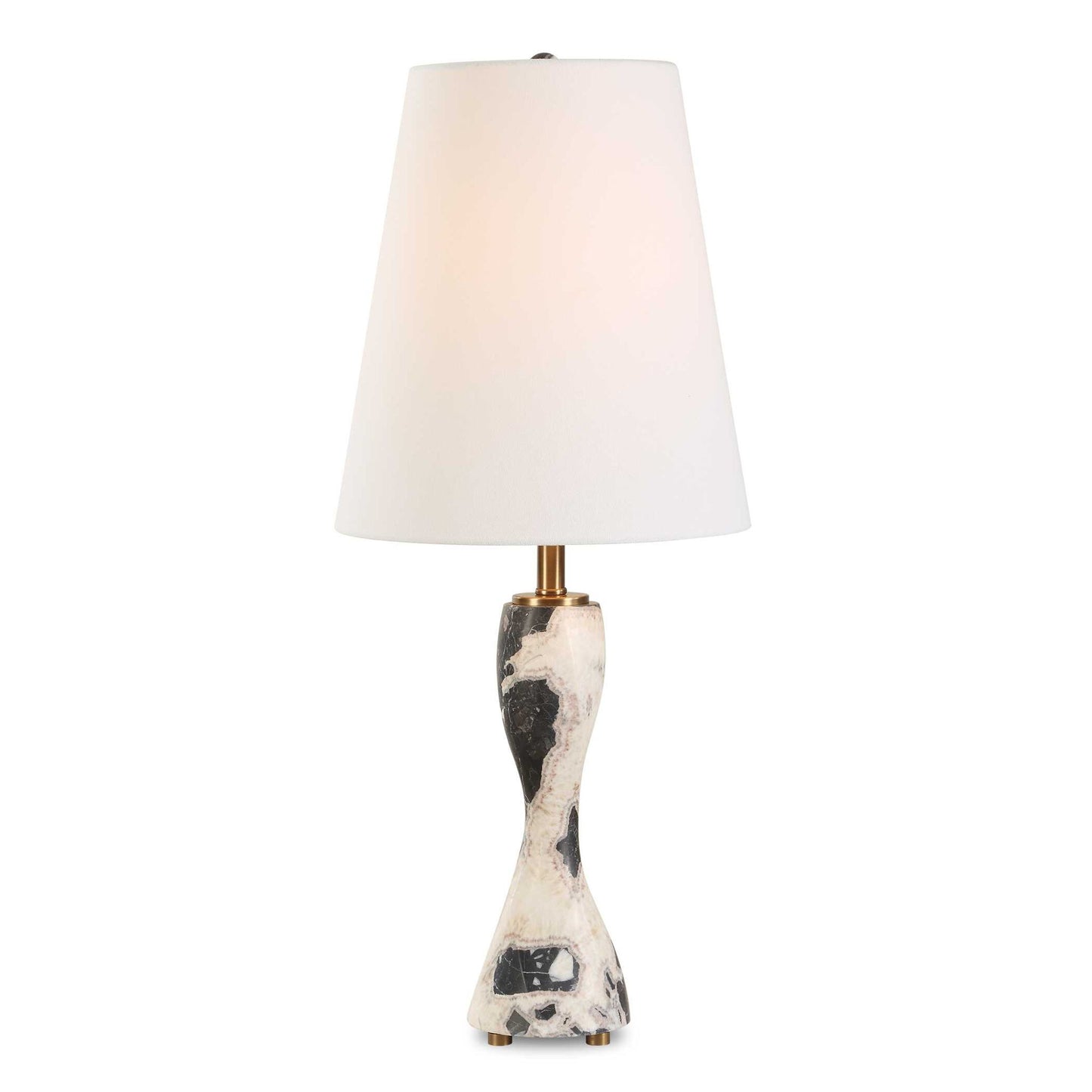 Marcela - Panda Marble Buffet Lamp - Black