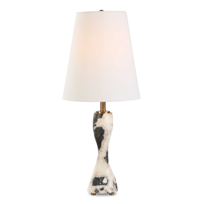 Marcela - Panda Marble Buffet Lamp - Black