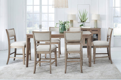 Breckenridge - Dining 72" Counter Height Table - Medium Brown