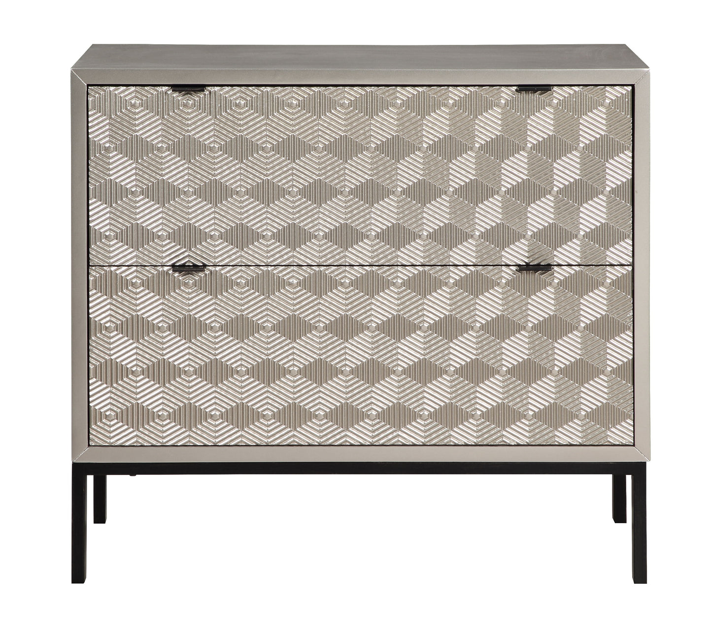 Tamara - Two Drawer Chest - Prism Gold / Black