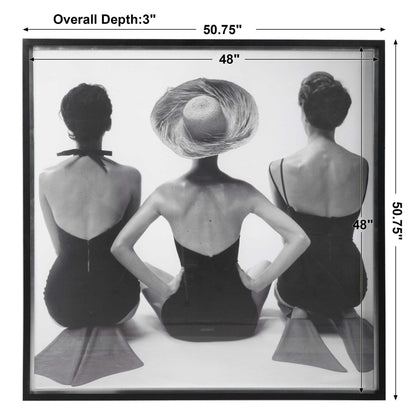 Ladies' Swimwear, 1959 - Fashion Print - Black
