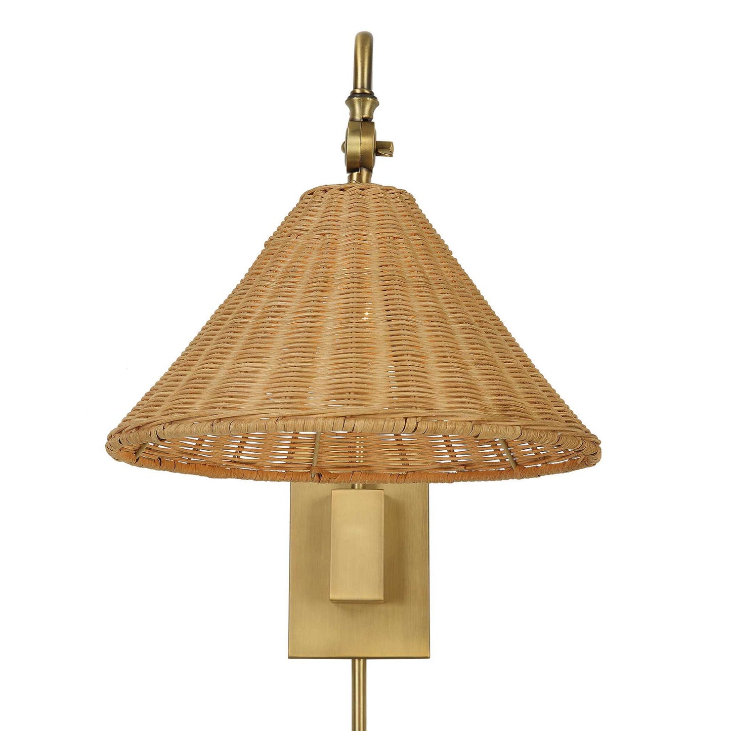 Phuvinh - 1 Light Rattan Shade Sconce - Beige