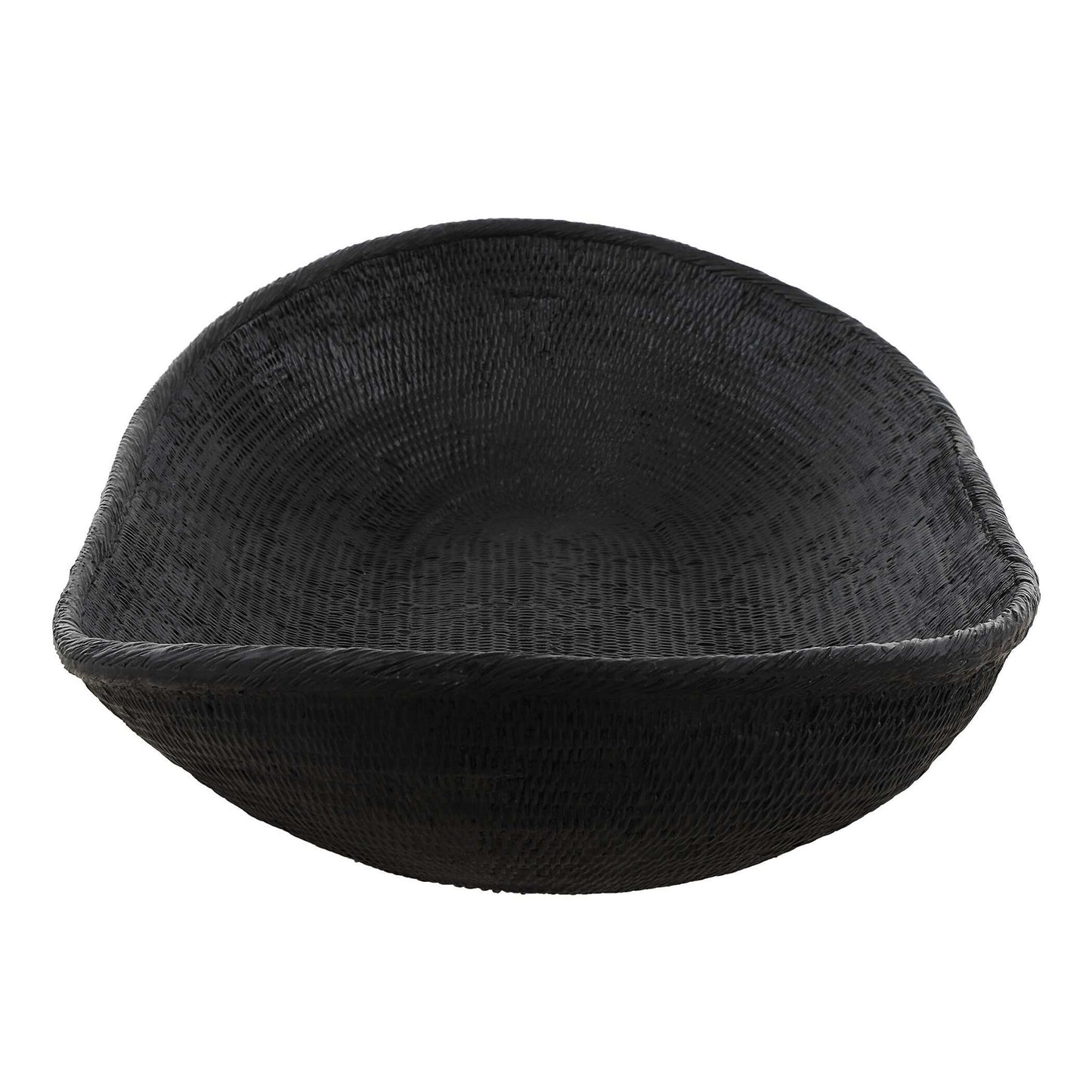 Ember - Weave Indoor-Outdoor Oblong Bowl - Black