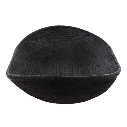 Ember - Weave Indoor-Outdoor Oblong Bowl - Black
