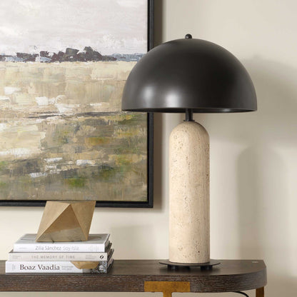 Tanaka - Indoor-Outdoor Table Lamp - Black / Beige