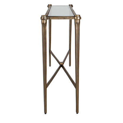 Amara - Console Table - Antique Brass