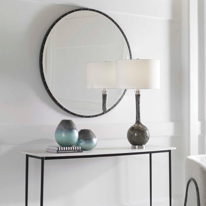Benedo - Round Mirror - Black