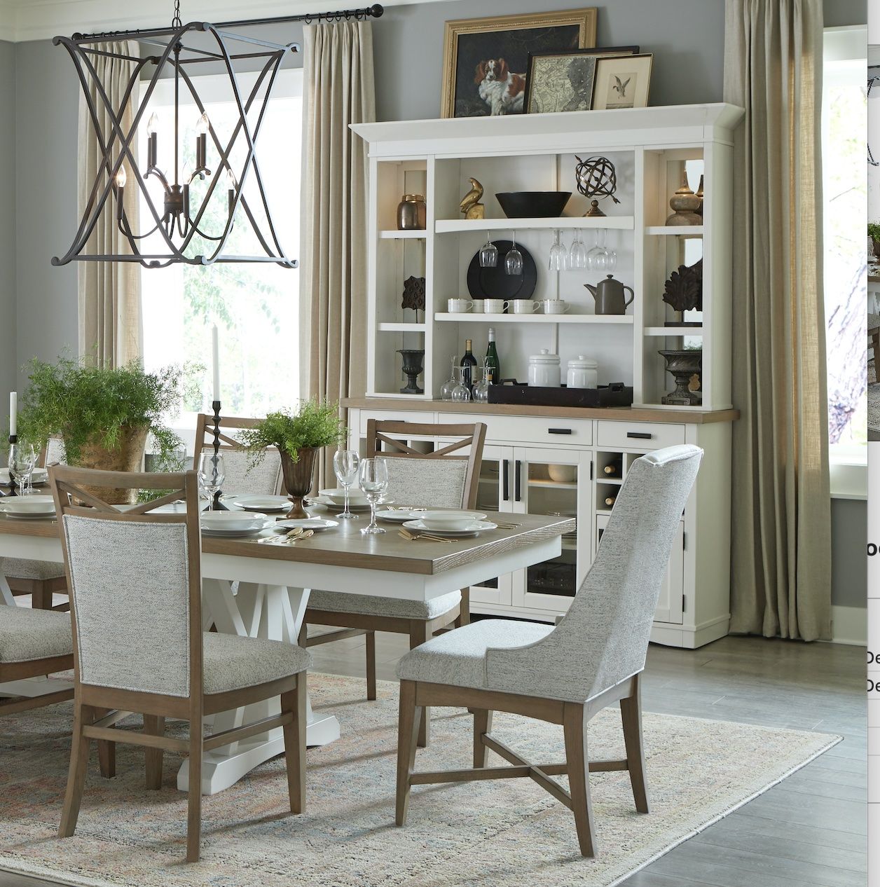 Americana Modern Dining - Host Dining Chair (Set of 2) - Cotton White