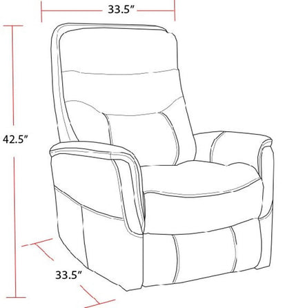 Gemini - 33.5" Swivel Glider Recliner (Set of 2)
