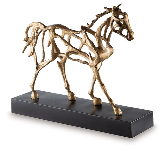 Grainville - Antique Gold Finish - Sculpture