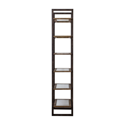 Olwyn - Industrial Etagere - Dark Brown