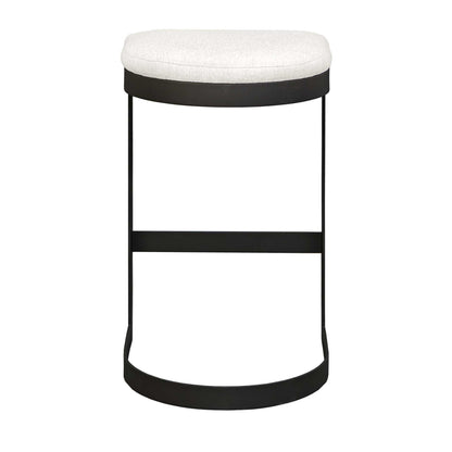 Maude - Outdoor Bar Stool - White / Black