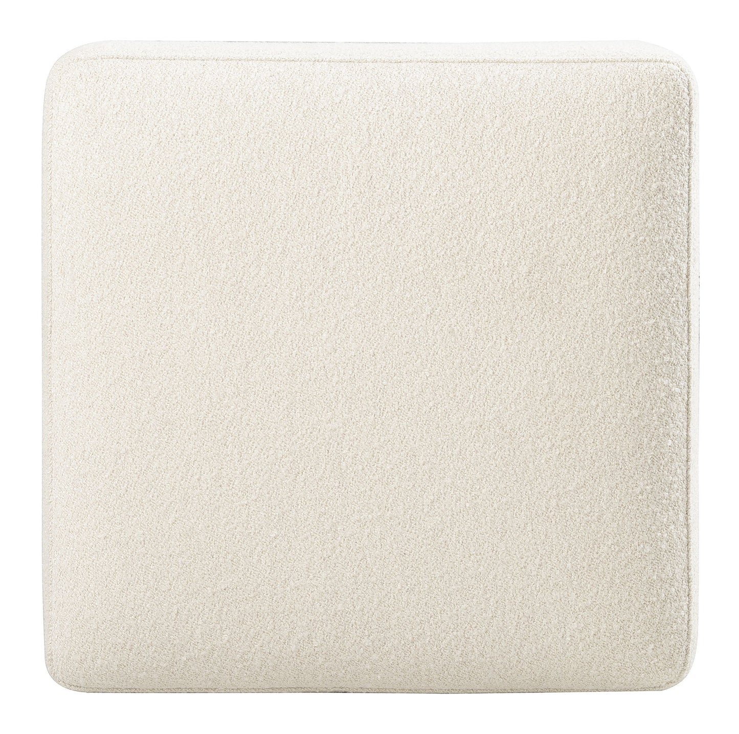 Melange - Dream Weaver Pouf - White