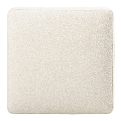 Melange - Dream Weaver Pouf - White