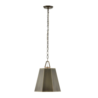Granada - 1 Light Hexagon Pendant - Dark Gray