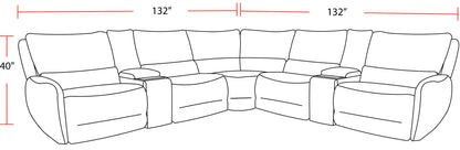 Stellar - Modular Power Reclining Sectional